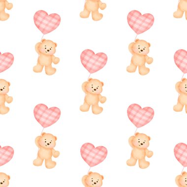 Ayı Sevgililer Günü kusursuz desen