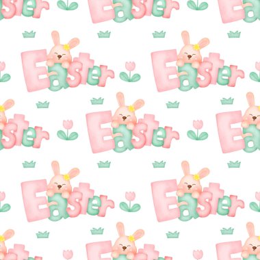 Sevimli Paskalya günü kusursuz desen