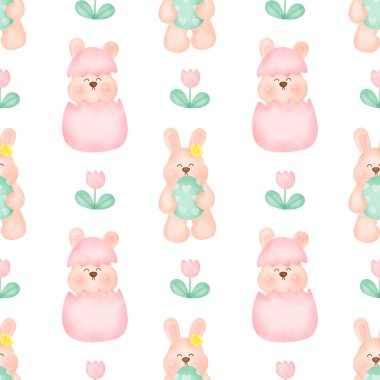 Sevimli Paskalya günü kusursuz desen