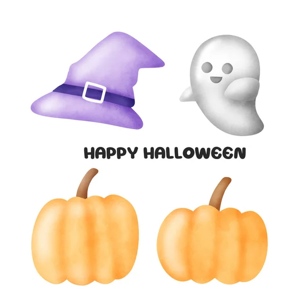 Aquarelle Joyeuse Journée Halloween — Image vectorielle