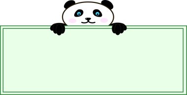 boş işareti ile Panda