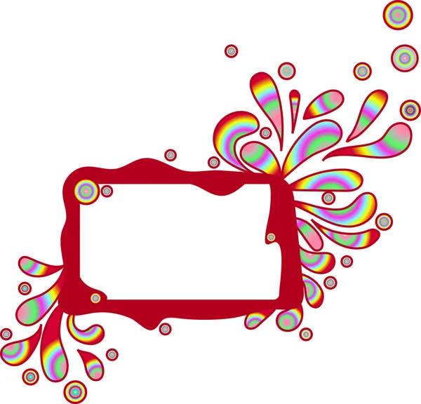 Illustratie van gekleurde frame — Stockvector