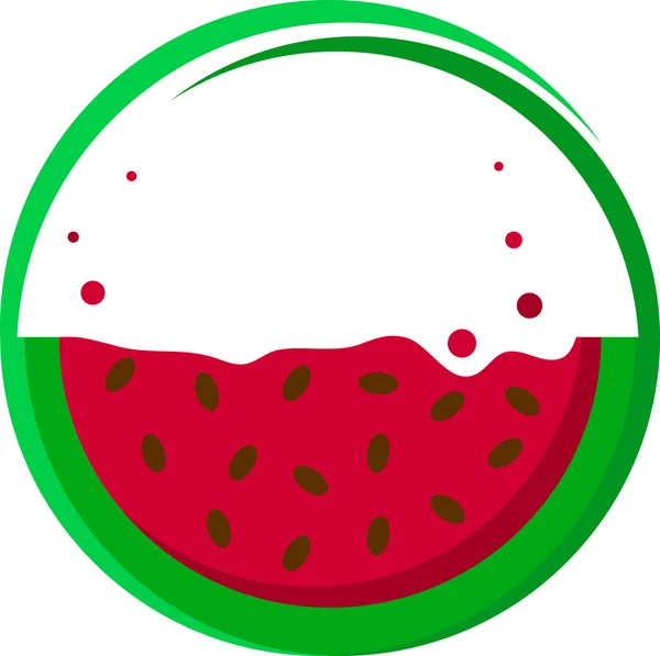 Icône de pastèque — Image vectorielle