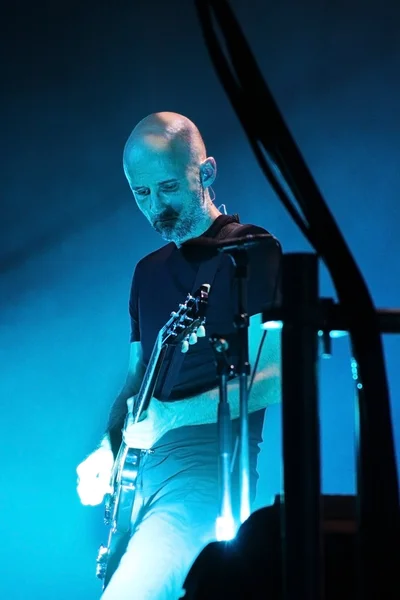 MINSK, BELARUS - JUNE 10: Moby performs at Minsk-Arena on June 10, 2011 — Stock Photo, Image