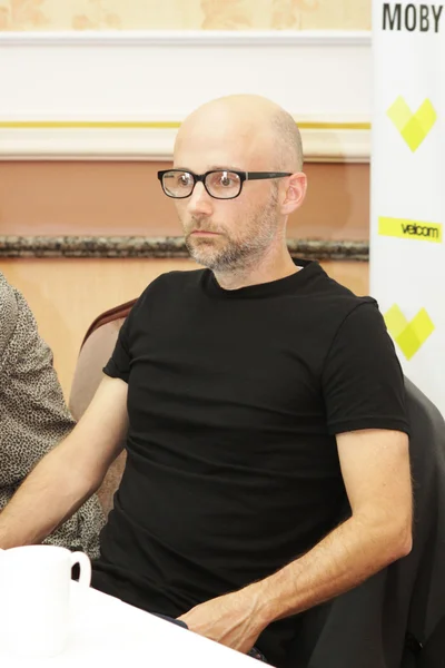 MINSK, BELARUS - JUNE 9: Moby at the press conference on June 9, 2011 in Minsk, Belarus — Stock Photo, Image