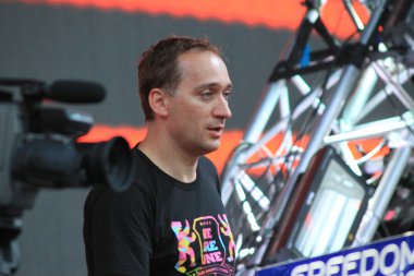 Minsk, Beyaz Rusya - 6 Temmuz: paul van dyk 6 Temmuz 2013 global gathering Festivali Minsk