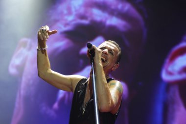 Depeche mode konserinde minsk, belarus minsk Arena üstünde Cuma, 28 Şubat 2014