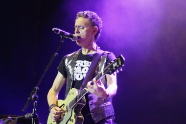 Depeche mode konserinde minsk, belarus minsk Arena üstünde Cuma, 28 Şubat 2014