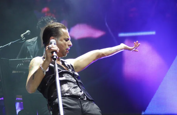 Depeche Mode in concert at the Minsk Arena on Friday, February 28, 2014 in Minsk, Belarus — Stock Photo, Image