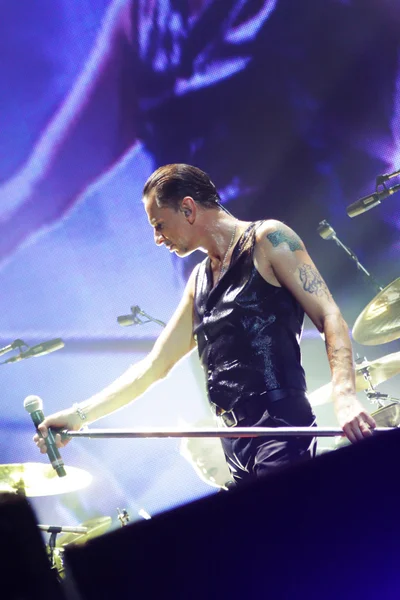 Depeche Mode in concert at the Minsk Arena on Friday, February 28, 2014 in Minsk, Belarus — Stock Photo, Image