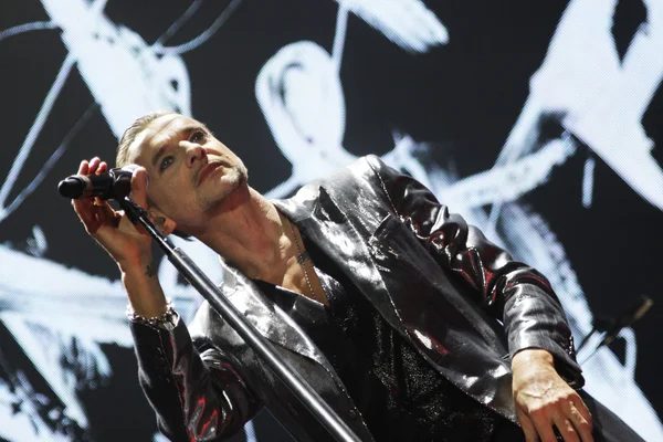 Depeche Mode in concerto all'Arena di Minsk venerdì 28 febbraio 2014 a Minsk, Bielorussia — Foto Stock