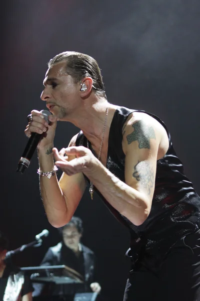 Depeche Mode in concerto all'Arena di Minsk venerdì 28 febbraio 2014 a Minsk, Bielorussia — Foto Stock