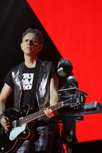 Depeche Mode in concert at the Minsk Arena on Friday, February 28, 2014 in Minsk, Belarus — Stock Photo, Image