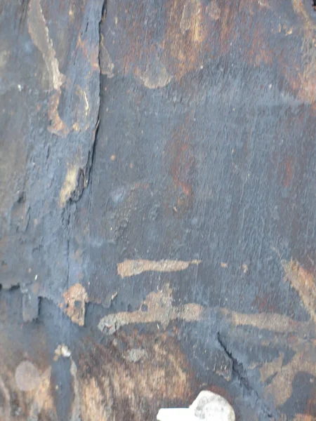 Βάναυση Υφή Της Επιφάνειας Ενός Βρώμικου Ξύλινου Στύλου Εμποτισμένου Μαζούτ — Φωτογραφία Αρχείου