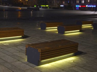 Parkta parlayan yeni yıl bankları
