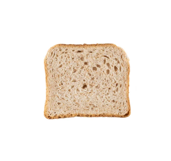 Εικόνα Απομονωμένης Φέτας Ψωμιού — Φωτογραφία Αρχείου