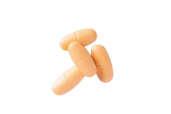 Image Orange Pills Isolated — Stock Photo, Image