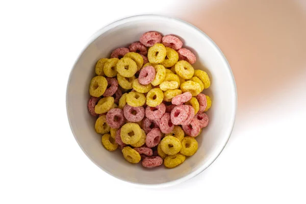 Image Cereal Bowl White Background —  Fotos de Stock