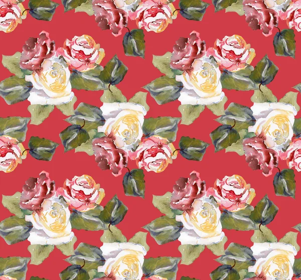 Roses Seamless Pattern — Stock Photo, Image