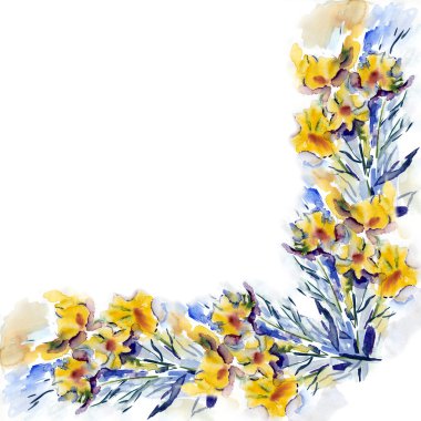 sarı çiçek deseni