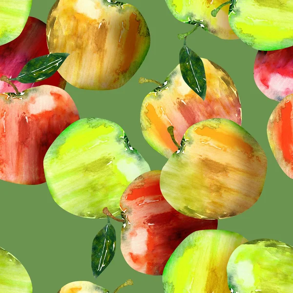 Apples Seamless Pattern — Stock Photo, Image