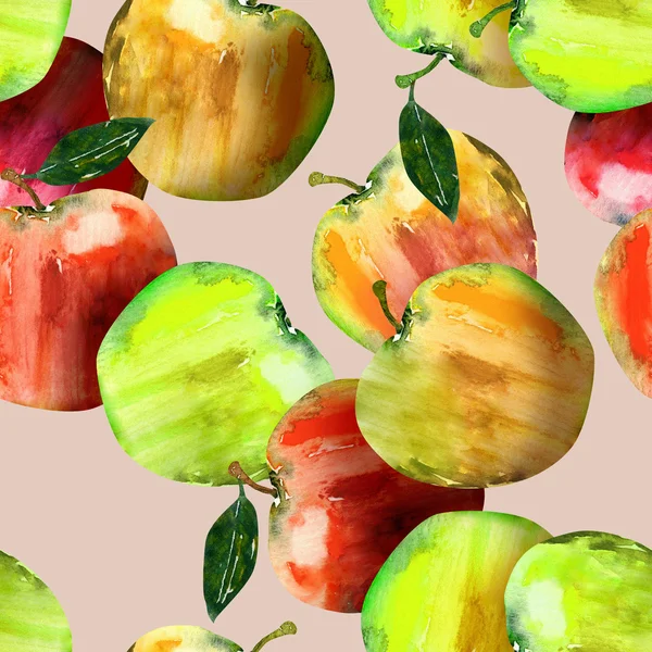 Apples Seamless Pattern — Stock Photo, Image