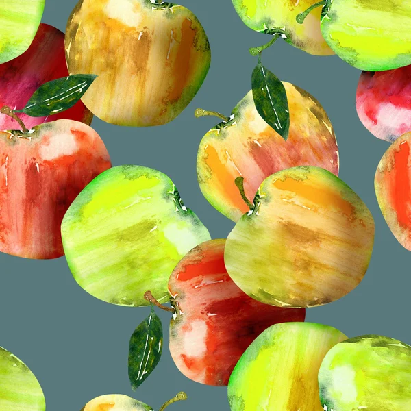 Apples Seamless Pattern — Stock Photo, Image