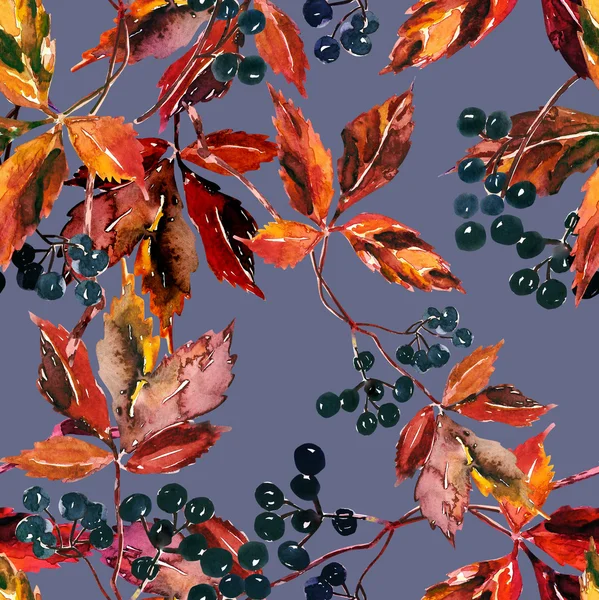 Löv sömlös mönster — Stockfoto