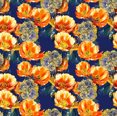 çiçek seamles desen