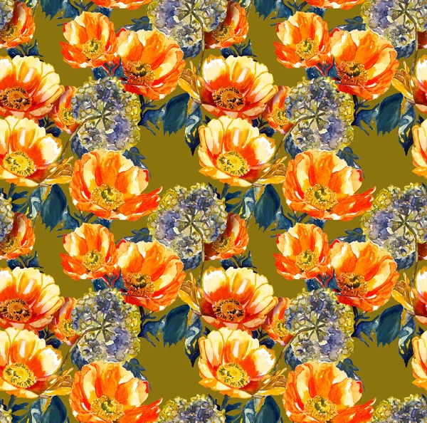 Flowers seamles pattern — Stock Photo, Image