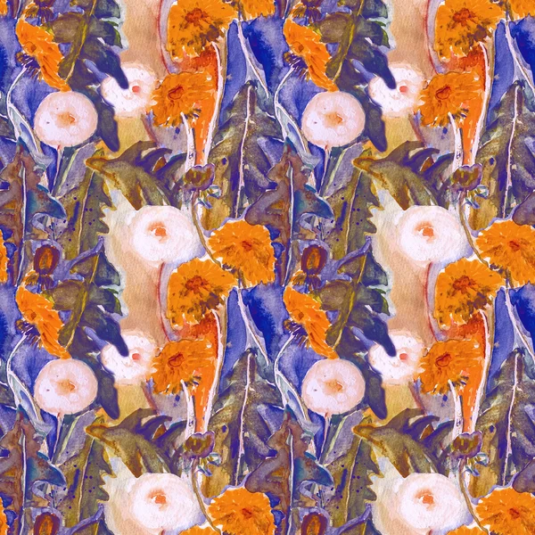 Dandelion seamless pattern — Stock Photo, Image