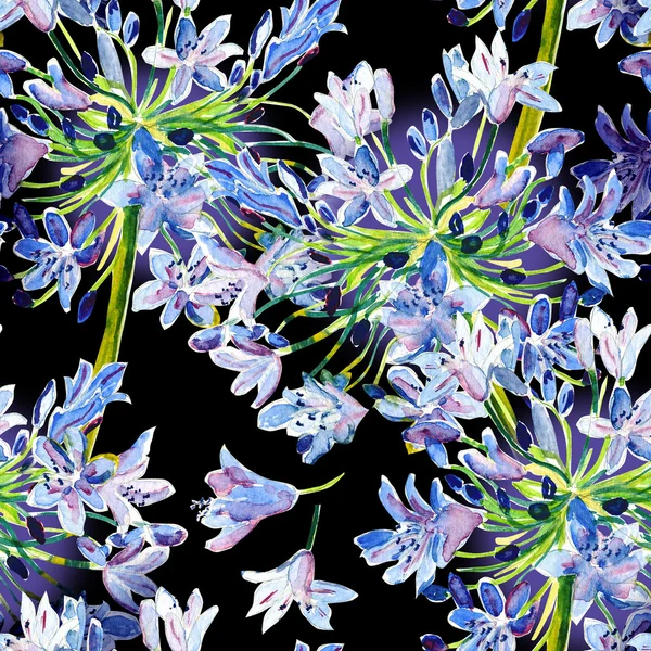 Agapanthus costuras padrão — Fotografia de Stock