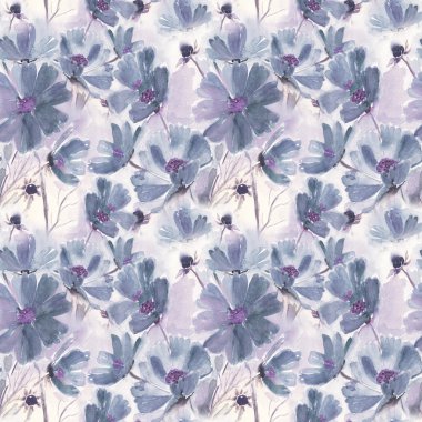 Cosmos çiçek seamless modeli