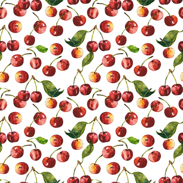 Cherries seamless pattern — Stock Photo, Image