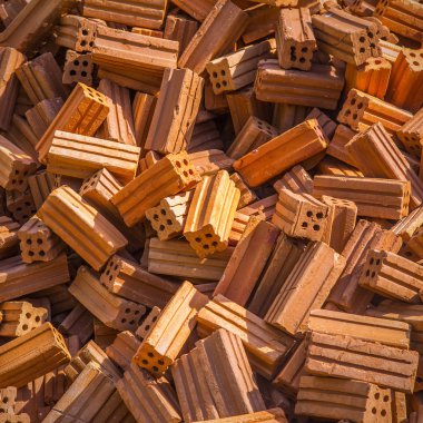 Adobe tuğla yakın bacground yukarı.