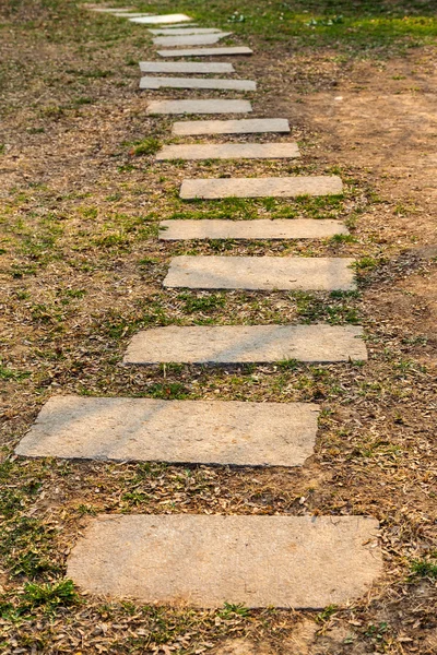 Stein Weg Garten — Stockfoto © oilslo #218341162