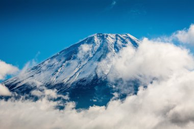Kışın Fuji dağı