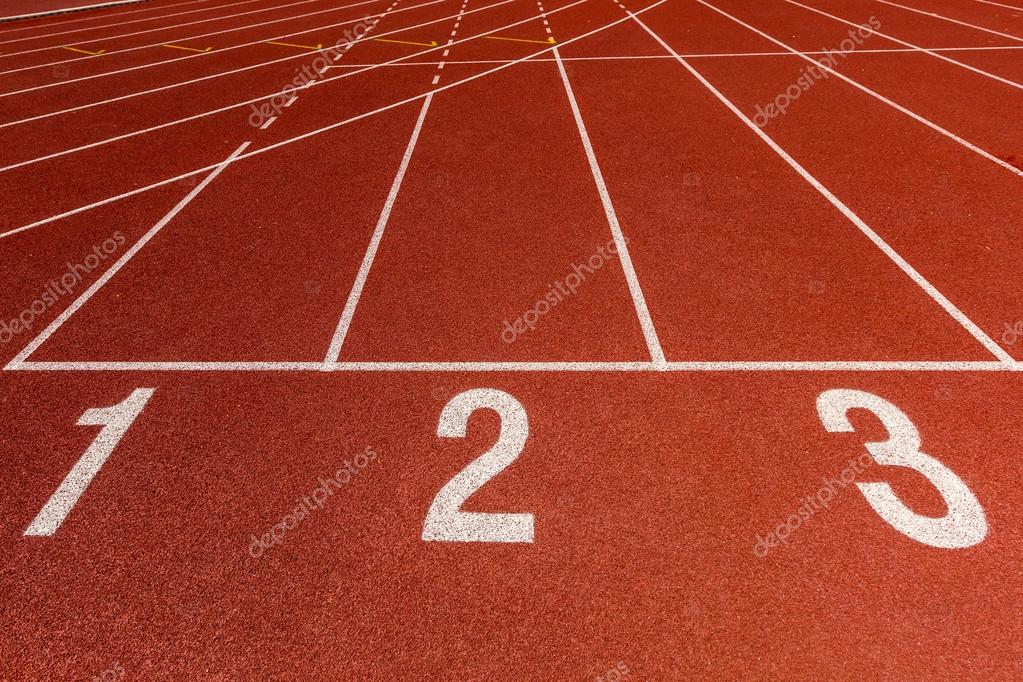 Athletics Track Lane Numbers Stock Photo by ©platongkoh01 48285357