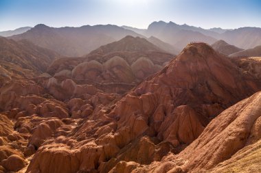 danxia ılık zhangye, Çin'in gansu içinde renkli Dağı