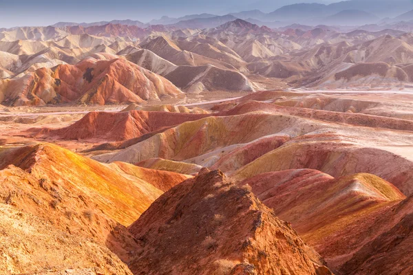 Farbenfroher Berg in Danxia Landform in Zhangye, Gansu aus China — Stockfoto