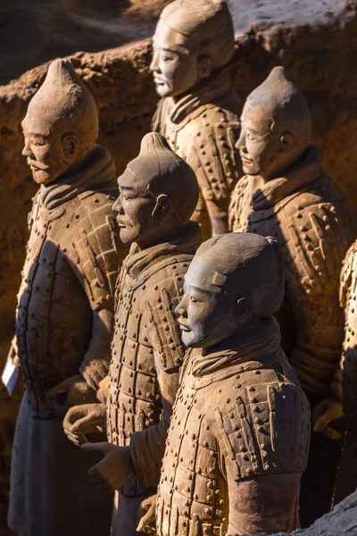 Terakotowa Armia lub "terra cotta warriors i konie" — Zdjęcie stockowe