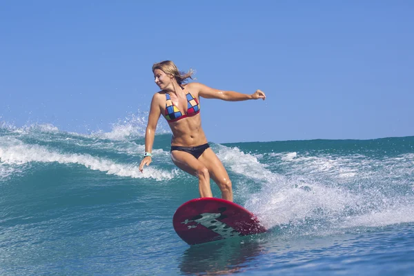 Female surfer — Stock Photo, Image
