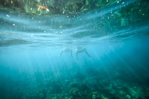 Láb víz alatt — Stock Fotó