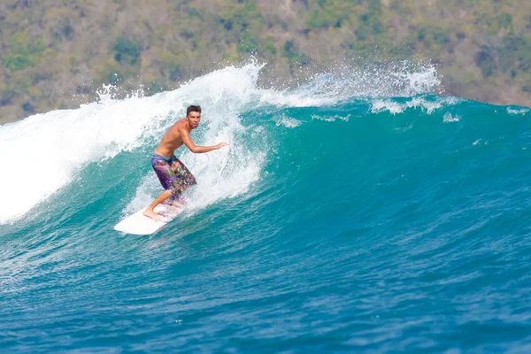 Surfing a Wave — Stock Photo, Image