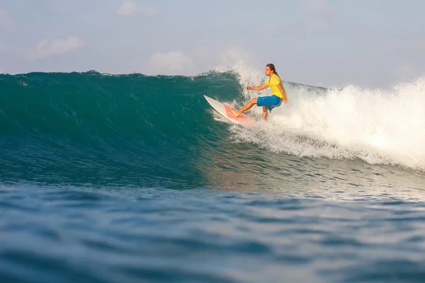 Surfing a Wave — Stock Photo, Image