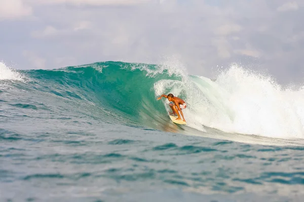 Surfing a Wave — Stock Photo, Image