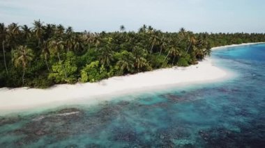Tropik adanın havadan görünüşü, Maldivler