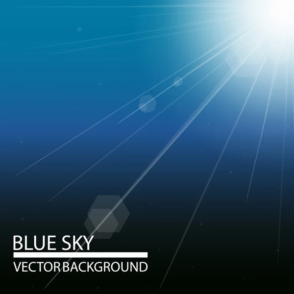 Blå himmel baggrund – Stock-vektor
