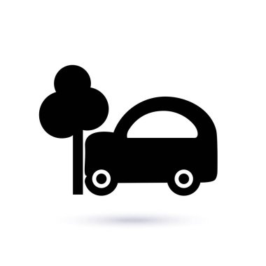 Araba kazası testi vektör simgesi