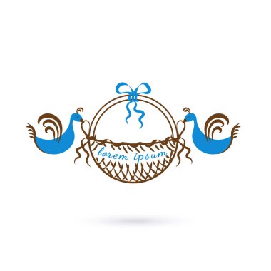 Mal logosu satışı. Bir market şirketi için illüstrasyon.